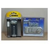 Brinks Steel Hasp and 5" Large Hinged Hasp