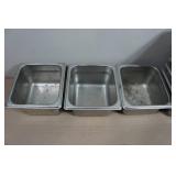 *10* Stainless Steel Pans - 6.5"x7"x4"