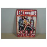 Vintage Style Metal Sign - Last Garage