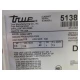 True Cooler with Front and Rear Doors