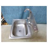 Stainless Steel Hand Washing Sink with Faucet