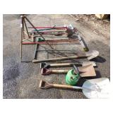 Garden tools, Sprinkler, Shovels, Brooms, Weeders and more