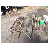 Garden tools, Sprinkler, Shovels, Brooms, Weeders and more