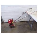 Mantis Tiller with extra blades and wheels