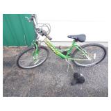 Huffy Green 18 Speed Bike with Extra Seat