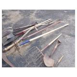 Vintage Tools, Sye, Silage Fork, Shovels, Forks and more