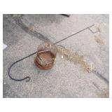 Metal Garden Shepard Pole with Bird Cage