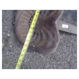 Vintage Metal Tractor Seat with Mounting Bracket