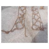 Pair of Tractor Chains with parts chain Heavy tire chains for an H or M Farmall. Size 12.5 x 38 or 13.6 c 38" wheels.
