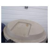 Pair of 32 Gallon Garbage Cans