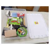 Tote with Painting Supplies