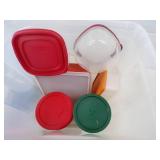 Tote with Kitchen Storage Containers