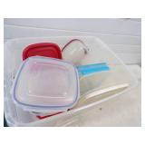 Tote with Kitchen Storage Containers