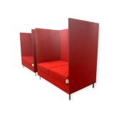 Red Booth Set 48x52x31 Red Booth Set 48x52x31