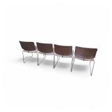 Set of 4 Steelcase Max Stacker Stacking Chairs Set of 4 Steelcase Max Stacker Stacking Chairs