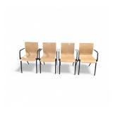 Set of 4 KI Stacking Chairs Set of 4 KI Stacking Chairs