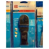 26 All new in package Imperial Blades oscillating tool cutting blades designed to fit various power tools.