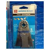 26 All new in package Imperial Blades oscillating tool cutting blades designed to fit various power tools.