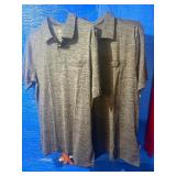 2-Men’s size medium SKI-DOO TECH POLO Grey