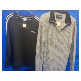 Two XL sweaters , Addidas and Nautica