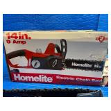 2-Homelite 14-inch 9 Amp Electric Chainsaws (Model UT43104)