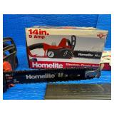 2-Homelite 14-inch 9 Amp Electric Chainsaws (Model UT43104)