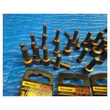 Huge Lot of scissor jack socket drill adapters and hex/ sockets