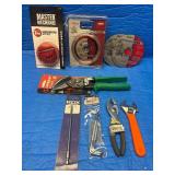 New - tool lot. Driver bits, offset screwdrivers , snips , cut off wheels, pliers and more