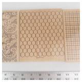 Stampin' Up! Background Stamp Set - Paisley Swirl, Honeycomb Hex, Grid (3 Wood Stamps) Stampin' Up! Background Stamp Set - Paisley Swirl, Honeycomb Hex, Grid (3 Wood Stamps)