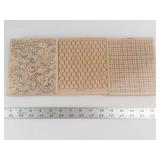 Stampin' Up! Background Stamp Set - Paisley Swirl, Honeycomb Hex, Grid (3 Wood Stamps) Stampin' Up! Background Stamp Set - Paisley Swirl, Honeycomb Hex, Grid (3 Wood Stamps)