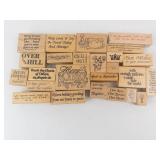 Stampin' Up! Wooden Rubber Stamp Set - Assorted Greeting Sentiments Stampin' Up! Wooden Rubber Stamp Set - Assorted Greeting Sentiments