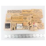 Wooden Rubber Stamp Set - Baby Theme: It's a Boy, Oh Baby, Twinkle Twinkle Wooden Rubber Stamp Set - Baby Theme: It's a Boy, Oh Baby, Twinkle Twinkle