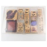 Stampin' Up! Wooden Mounted Rubber Stamp Set - Baby & Birthday Sentiments Stampin' Up! Wooden Mounted Rubber Stamp Set - Baby & Birthday Sentiments