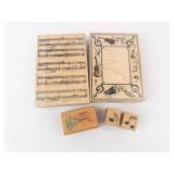 Music Note Stamp Set - Sheet Music, Treble Clef & Guitar Border (Wood Blocks) Music Note Stamp Set - Sheet Music, Treble Clef & Guitar Border (Wood Blocks)