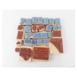 Stampin' Up! Wood Block Rubber Stamp Set - Floral, Butterfly & Sentiment Designs Stampin' Up! Wood Block Rubber Stamp Set - Floral, Butterfly & Sentiment Designs