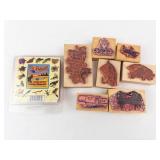 Fly Fishing Rubber Stamp Set - 16 Teeny Weeny Stamps - Personal Stamp Exchange Fly Fishing Rubber Stamp Set - 16 Teeny Weeny Stamps - Personal Stamp Exchange