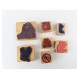 Rubber Stamps on Wood Blocks - Assorted Animal Designs (8-Pack) Rubber Stamps on Wood Blocks - Assorted Animal Designs (8-Pack)