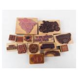 Wooden Rubber Stamp Set on Blocks - Graduation & Inspirational Quotes Wooden Rubber Stamp Set on Blocks - Graduation & Inspirational Quotes