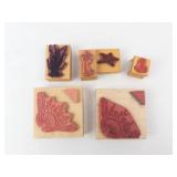 Nautical Rubber Stamp Set - Seaweed, Palm, Starfish, Anchor, Shell Motifs (Lot of 6) Nautical Rubber Stamp Set - Seaweed, Palm, Starfish, Anchor, Shell Motifs (Lot of 6)