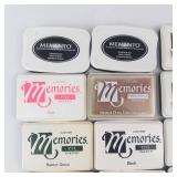 Memories Ink Pads - Dye Inkpad & Embossing Inkpad, Acid-Free, Assorted Colors Group of 12 Memories Ink Pads - Dye Inkpad & Embossing Inkpad, Acid-Free, Assorted Colors Group of 12