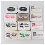 Memories Ink Pads - Dye Inkpad & Embossing Inkpad, Acid-Free, Assorted Colors Group of 12 Memories Ink Pads - Dye Inkpad & Embossing Inkpad, Acid-Free, Assorted Colors Group of 12