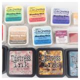 Ranger Distress Ink Pads & Dee Gruenig Blending Blox & ColorBox Pigment Pads & Yasutomo Color Cubes Lot Ranger Distress Ink Pads & Dee Gruenig Blending Blox & ColorBox Pigment Pads & Yasutomo Color Cubes Lot