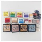 Ranger Distress Ink Pads & Dee Gruenig Blending Blox & ColorBox Pigment Pads & Yasutomo Color Cubes Lot Ranger Distress Ink Pads & Dee Gruenig Blending Blox & ColorBox Pigment Pads & Yasutomo Color Cubes Lot