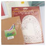 Card Making Supplies - Rubber Stampede Papers, Notecards & Lace Hearts Doilies Card Making Supplies - Rubber Stampede Papers, Notecards & Lace Hearts Doilies