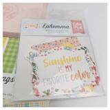 Echo Park Sunshine 6x6 Paper Pack & Ephemera, Recollections Frames & Elephant Dung Envelopes Echo Park Sunshine 6x6 Paper Pack & Ephemera, Recollections Frames & Elephant Dung Envelopes