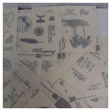 Sticker Assortment - Vintage Greeting Card Graphics & Sentiments Sticker Assortment - Vintage Greeting Card Graphics & Sentiments