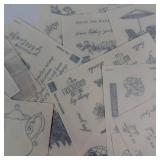 Sticker Assortment - Vintage Greeting Card Graphics & Sentiments Sticker Assortment - Vintage Greeting Card Graphics & Sentiments