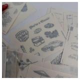 Sticker Assortment - Vintage Greeting Card Graphics & Sentiments Sticker Assortment - Vintage Greeting Card Graphics & Sentiments