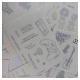 Sticker Assortment - Vintage Greeting Card Graphics & Sentiments Sticker Assortment - Vintage Greeting Card Graphics & Sentiments