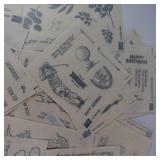 Greeting Sticker Sheets - Assorted Birthday, Thank You & Congrats Messages Greeting Sticker Sheets - Assorted Birthday, Thank You & Congrats Messages